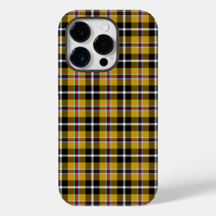 Cornish National Tartan Yellow Black Pset Case-Mate iPhone 14 Pro Hoesje