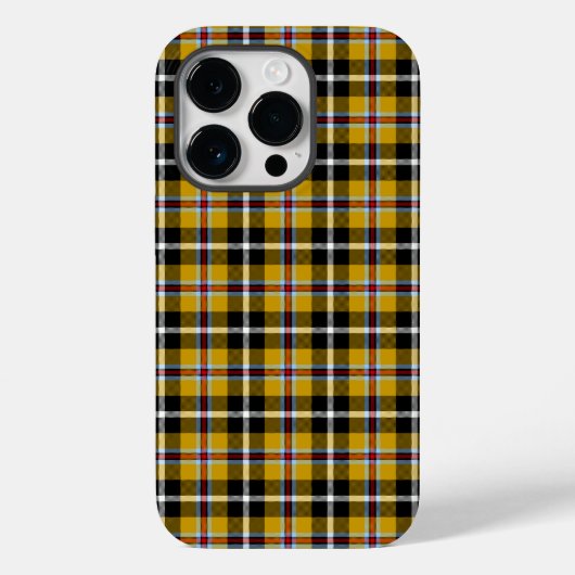 Cornish National Tartan Yellow Black Pset Case-Mate iPhone Case (Achterkant)
