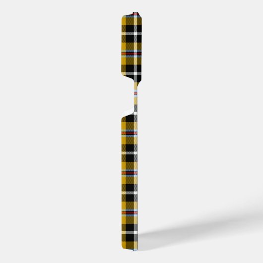 Cornish National Tartan Yellow Black Pset iPhone Hoesje (Rechterkant)