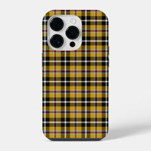 Cornish Nationale Tartan Geel Zwart Geruit iPhone 14 Plus Hoesje
