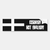 "Cornish not English" Bumpersticker (Voorkant)