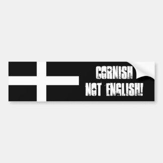 "Cornish not English" Bumpersticker