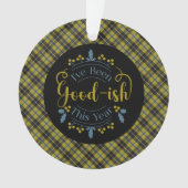Cornish Original Scottish Tartan Christmas Ornament (voorkant)