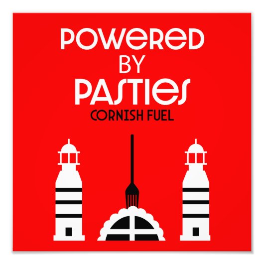 Cornish Pasties Cornwall Foto Afdruk (Voorkant)