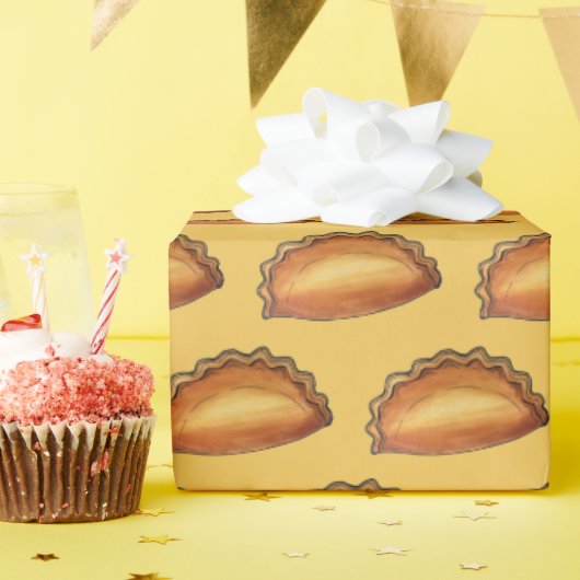 Cornish Pasty UK British Meat Pie Savory Pastry Cadeaupapier (Verjaardagsfeest)