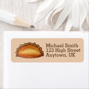Cornish Pasty UK British Meat Pie Savory Pastry Etiket