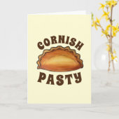 Cornish Pasty UK British Meat Pie Savory Pastry Kaart (Gele Bloem)