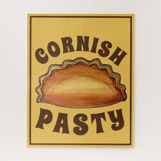 Cornish Pasty UK British Meat Pie Savory Pastry Legpuzzel (Verticaal)