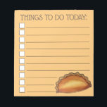 Cornish Pasty UK British Meat Pie Savory Pastry Notitieblok<br><div class="desc">Het ontwerp is voorzien van een originele markeerafbeelding van een Britse pastei, een wilde vleespastei uit Cornwall, Engeland en traditioneel gevuld met tonnara's, aardappelen, rundvlees en uien. Een populair deeg voor snack time in heel het Verenigd Koninkrijk. Dit Cornish pasteifoodie ontwerp is ook beschikbaar op andere producten. Er zijn ook...</div>