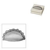 Cornish Pasty UK British Meat Pie Savory Pastry Rubberstempel (Gestempeld)