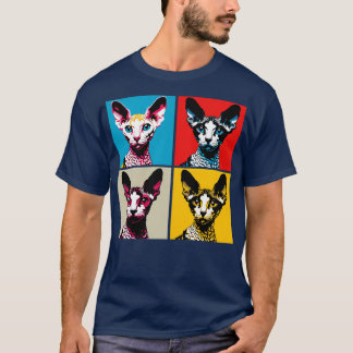 Cornish Rex Art Kat Liefhebbers T-shirt