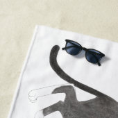 Cornish Rex Beach Towel Strandlaken (In situ)