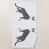 Cornish Rex Beach Towel Strandlaken (Voorkant)