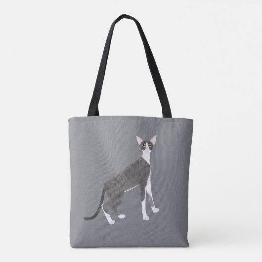 Cornish Rex Canvas tas (Achterkant)
