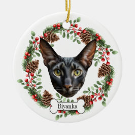 cornish rex cat keramisch ornament