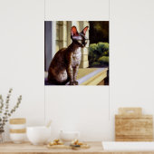 Cornish Rex Cat Poster (Keuken)