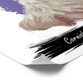 Cornish Rex Cat Print | Kat-wanddruk (Hoek)