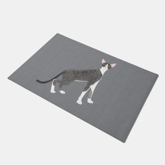 Cornish Rex Doormat Deurmat (Schuin)