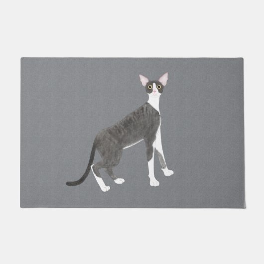 Cornish Rex Doormat Deurmat (Voorkant)