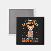 Cornish Rex Ik Heb Leukemie Ik Mag Mij Weird Gedra Magneet (Voorkant / Achterkant)