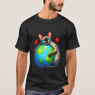 Cornish Rex Kat Aardedag Knuffel Liefde Eigenaar P T-shirt