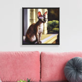 Cornish Rex kat Canvas Afdruk (Insitu (Woonkamer))