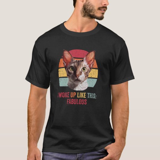 Cornish Rex Kat Grappige Kitten Kitty Katachtige M T-shirt (Voorkant)