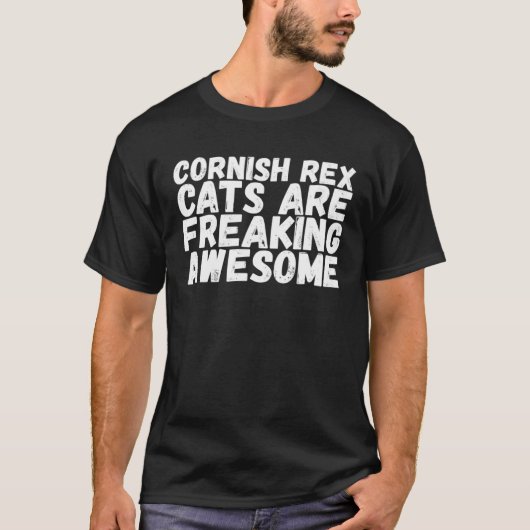 Cornish rex katten zijn totaal vet t-shirt (Voorkant)