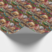 Cornish Rex Kerstbakken: Festive Kerstmis Cadeaupapier (Hoek)