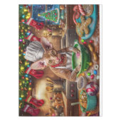 Cornish Rex Kerstbakken: Festive Kerstmis Tafelkleed (Voorkant)