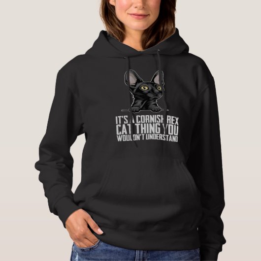 Cornish Rex kitten  Cornish Rex katten  Cornish Re Hoodie (Voorkant)