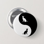 Cornish Rex Yin Yang Ronde Button 5,7 Cm (Voorkant /achterkant)