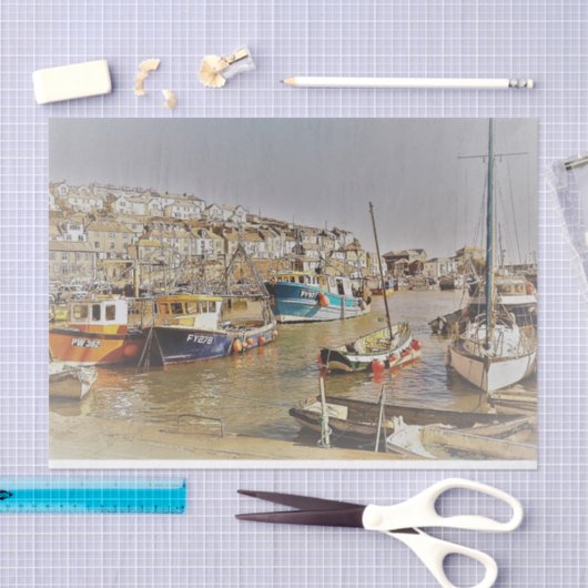 Cornish Seaside Tissuepapier (Craft)