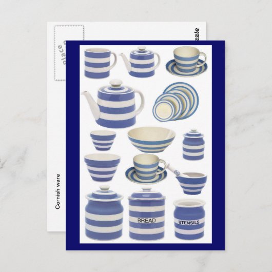 Cornish ware briefkaart (Voorkant / Achterkant)