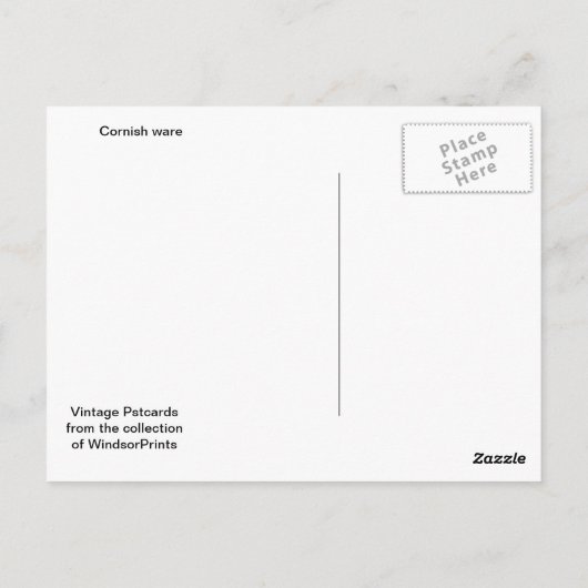 Cornish ware briefkaart (Achterkant)