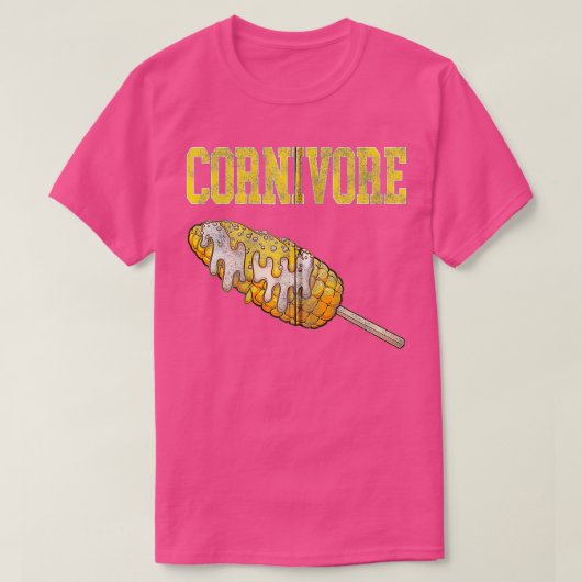 Cornivore Corn op de Cob Buttered Zip T-shirt (Design voorkant)