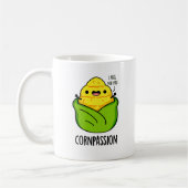 Cornpassision Funny Compassionate Corn Pun Koffiemok (Links)