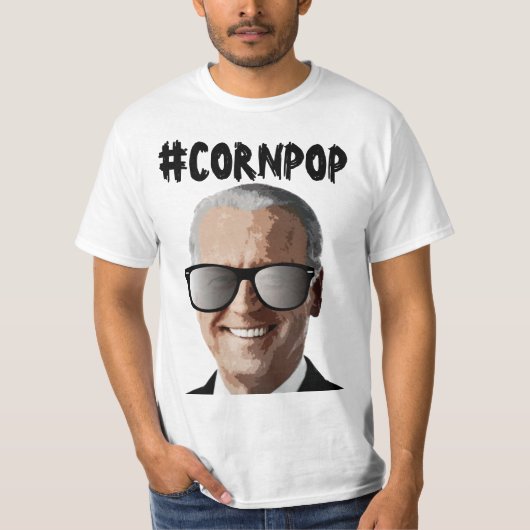 CORNPOP JOE BIDEN T-SHIRTS (Voorkant)