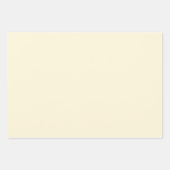 Cornsilk Solid Color Inpakpapier Vel (Voorkant 3)