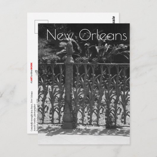 Cornstalk Wete Iron Fence Briefkaart (Voorkant / Achterkant)