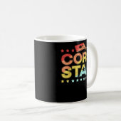 Cornstar een Cornhole Speler Grappig Koffiemok (Voorkant rechts)