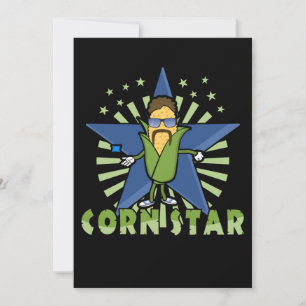 Cornstar Funny Cornhole-spelers Design Bedankkaart
