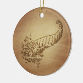 Cornucopia Abundance Roman Keramisch Ornament (Links)