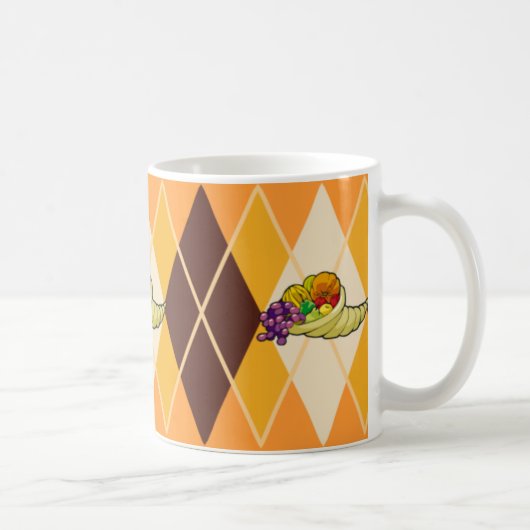 Cornucopia Argyle Koffiemok (Rechts)