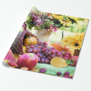 Cornucopia Autumn Harvest Chef's Table Cadeaupapier