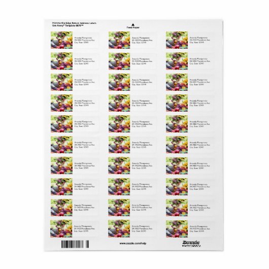 Cornucopia Autumn Harvest Chef's Table Etiket (Full Sheet)