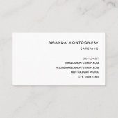 Cornucopia Autumn Harvest Chef's Table Visitekaartje (Achterkant)