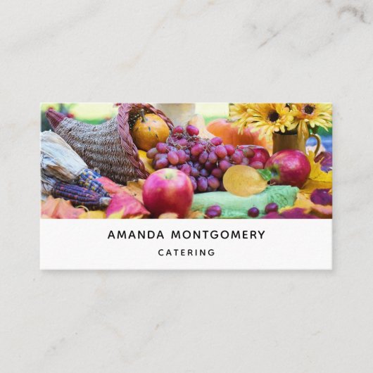 Cornucopia Autumn Harvest Chef's Table Visitekaartje (Voorkant)