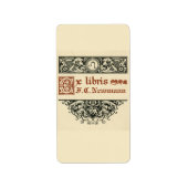  cornucopia boekplaat bord etiket (Voorkant)