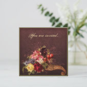 Cornucopia Bouquet Kaart (Staand voorkant)